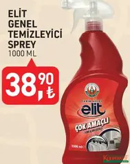 TARIM KREDİ ELİT GENEL TEMİZLEYİCİ SPREY 1000 ML TARIM KREDİ ELİT GENEL TEMİZLEYİCİ SPREY 1000 ML